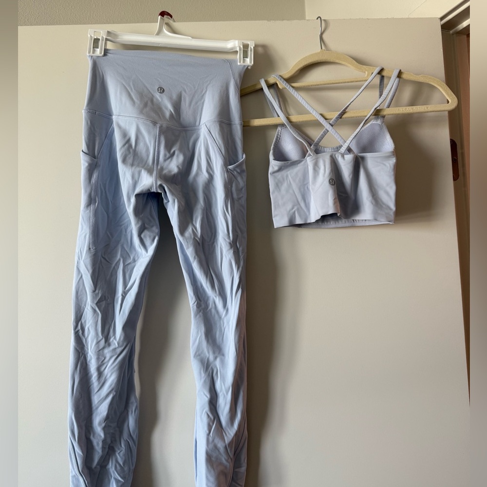 Lululemon Light Blue Activewear Set